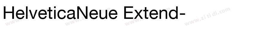 HelveticaNeue Extend字体转换